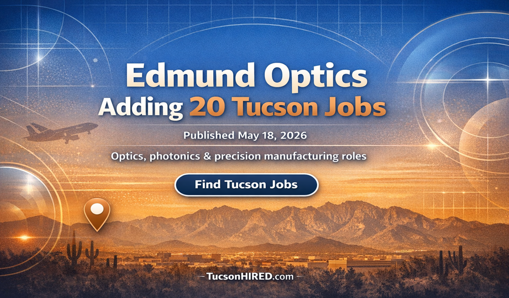 Edmund Optics Tucson Jobs: 20 New Optics & Photonics Careers Hiring Now