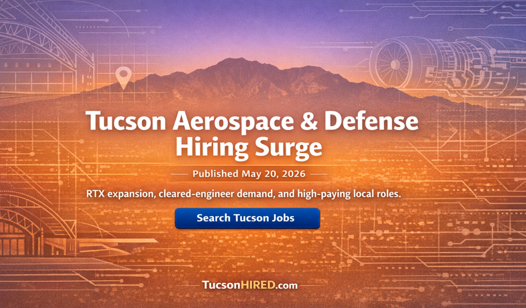 Tucson Aerospace & Defense Hiring 2026: RTX, Davis-Monthan, and 1,200 New Tech Jobs