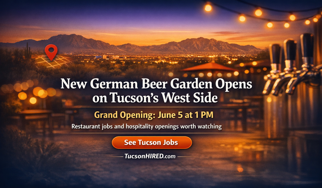 Biergarten German Kitchen & Bar Opens June 5, Bringing New Restaurant Jobs to Tucson's West Side