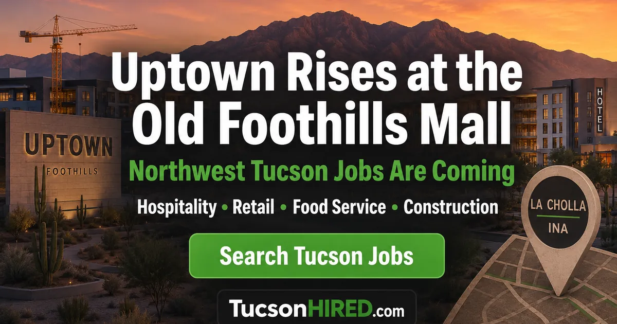 Uptown Rises at the Old Foothills Mall: The Northwest Tucson Jobs It's Bringing