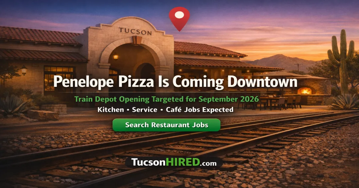 Penelope Pizza Is Coming to Downtown Tucson's Train Depot