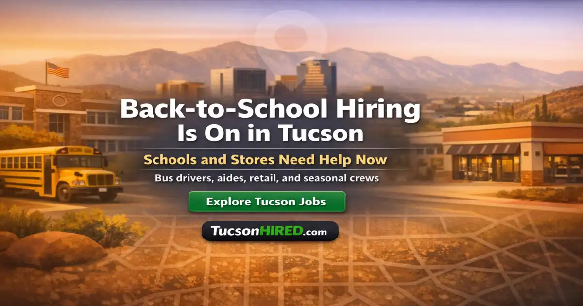Back-to-School Hiring Is On in Tucson: Schools and Stores Need Help Now