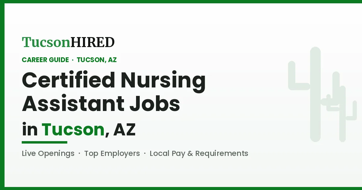 Certified Nursing Assistant Careers