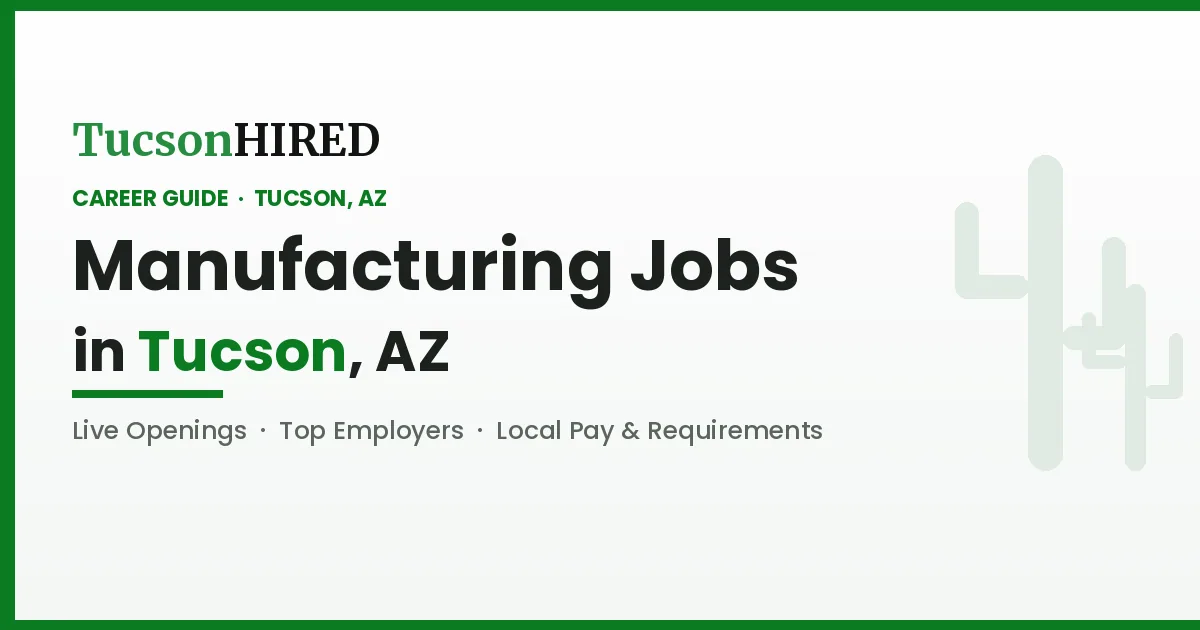 Manufacturing Careers