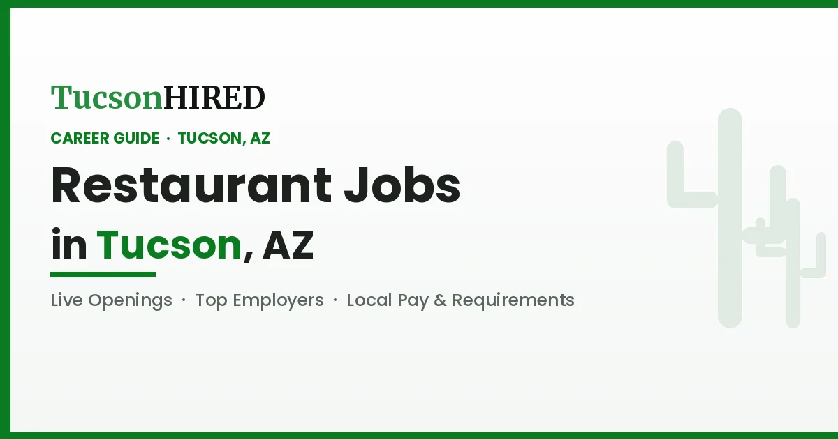 Restaurant and Food Service Careers